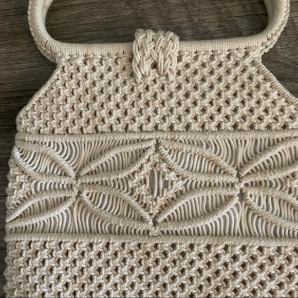Handmade Crochet Woven Hand Held Bag Purse - Picture 6 of 10